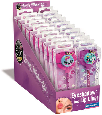 Clementoni verrückter schicker Lidschatten und Lipliner-Blume – rosa lila