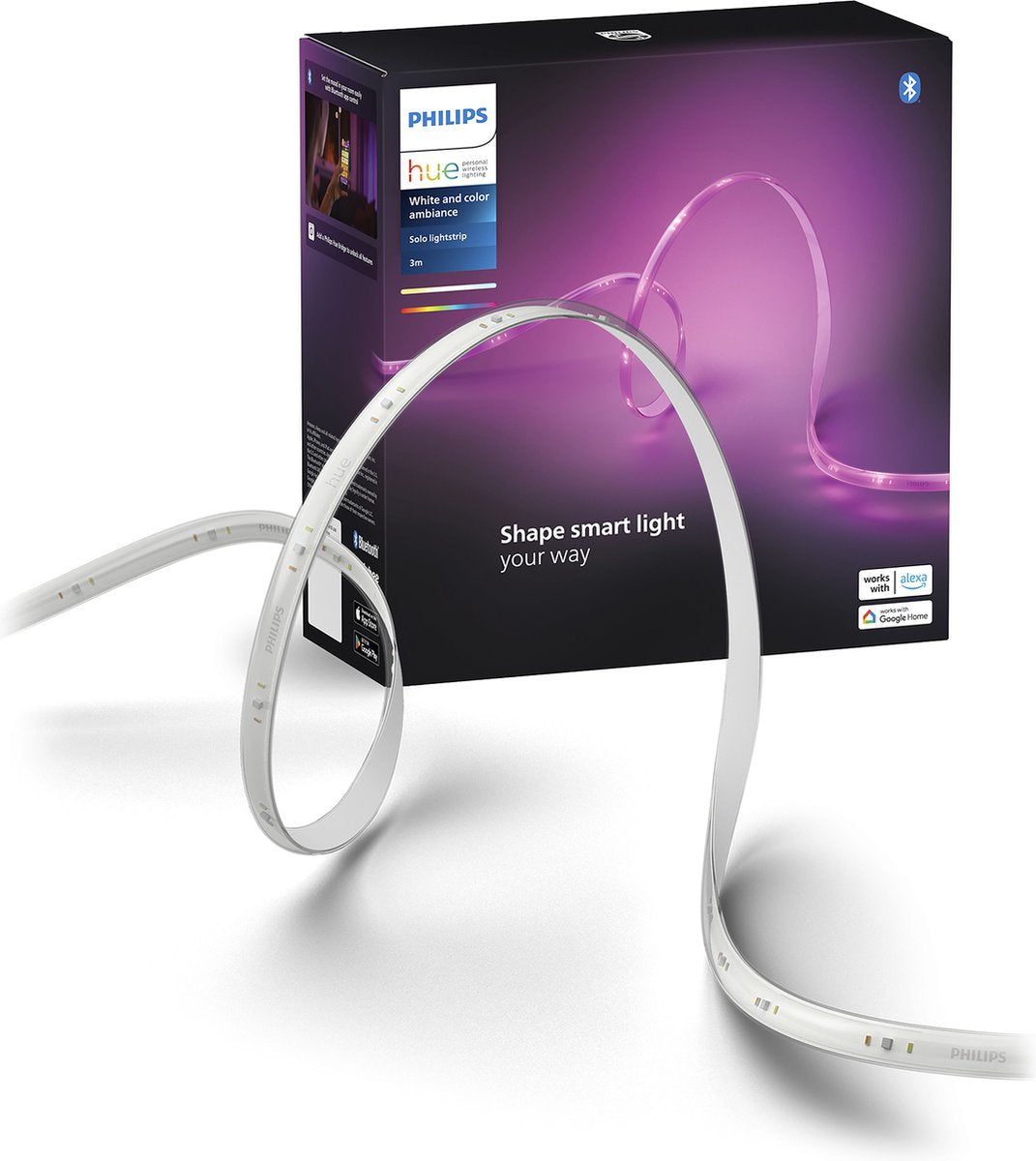 Philips hue LED-Streifen – weißes und farbiges Licht – 3 Meter