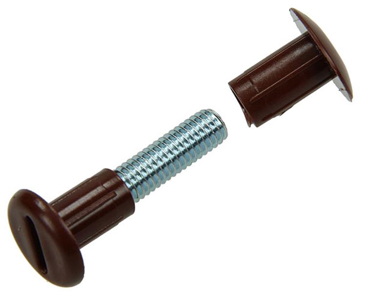 Mack 1013892 - 5 Verbindungsschrauben braun 30-40 mm | 10 Stück