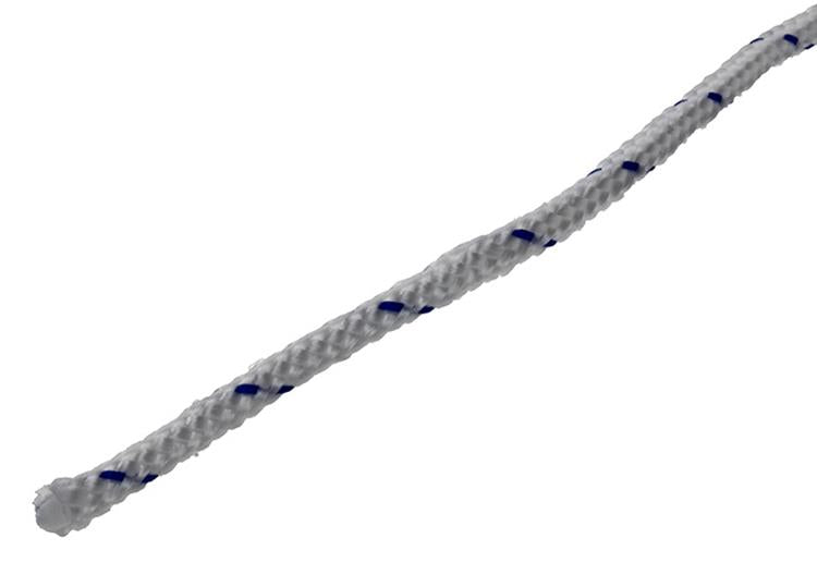 Mack 1014931 - PP-Geflecht, weiß, blau, 3 mm, 20 m | 5 Stück