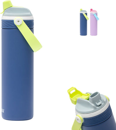 Kambukka Dupla isolierte Trinkflasche 600 ml – 2-in-1-Wasserflasche – 100 % auslaufsicher – elektrischer Sturm