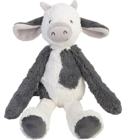 Happy Horse Kuh Casper Kuscheltier 38cm – weiß grau – Baby-Kuscheltier