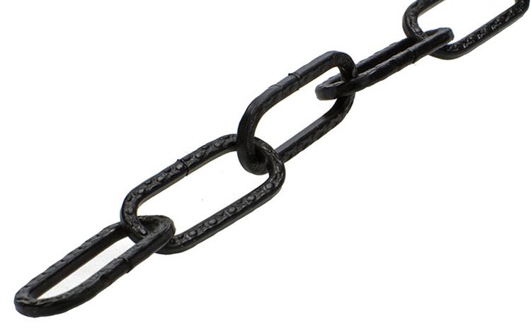 Mack 1015125 - Dekokette schwarz flach ø 3mm L 29mm 2m | 5 Stück