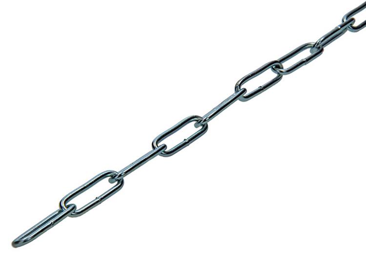 1013906 - Kettenglied lang DIN5685-1ø 2mm L 22mm 60m WWL 20 kg | 60 Stück