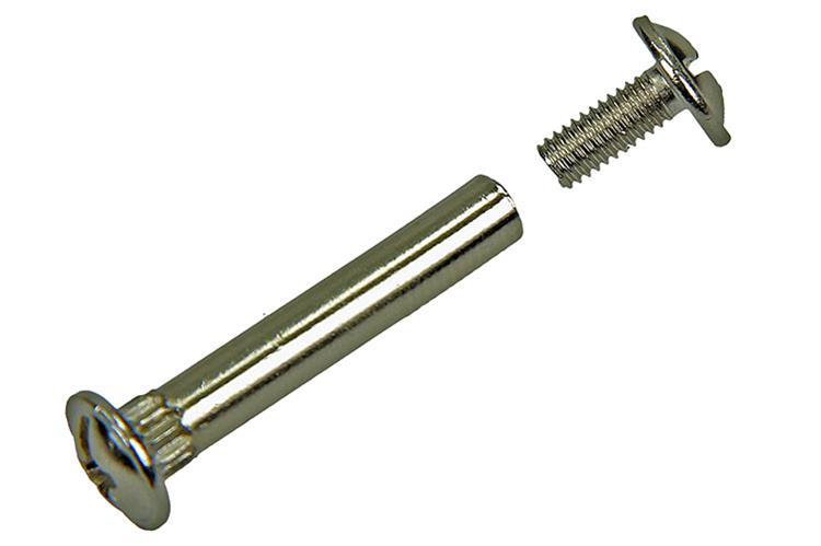 Mack 1013911 - 12 Schrankverbindungsschrauben verzinkt ø 5 mm 40-50 mm | 10 Stück