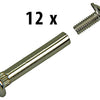 Mack 1013911 - 12 Schrankverbindungsschrauben verzinkt ø 5 mm 40-50 mm | 10 Stück