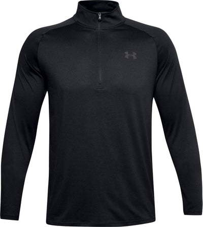 Under Armour UA Tech 2.0 1 2 Zip-Blk Herren-Sporttrikot – Schwarz – Anthrazit