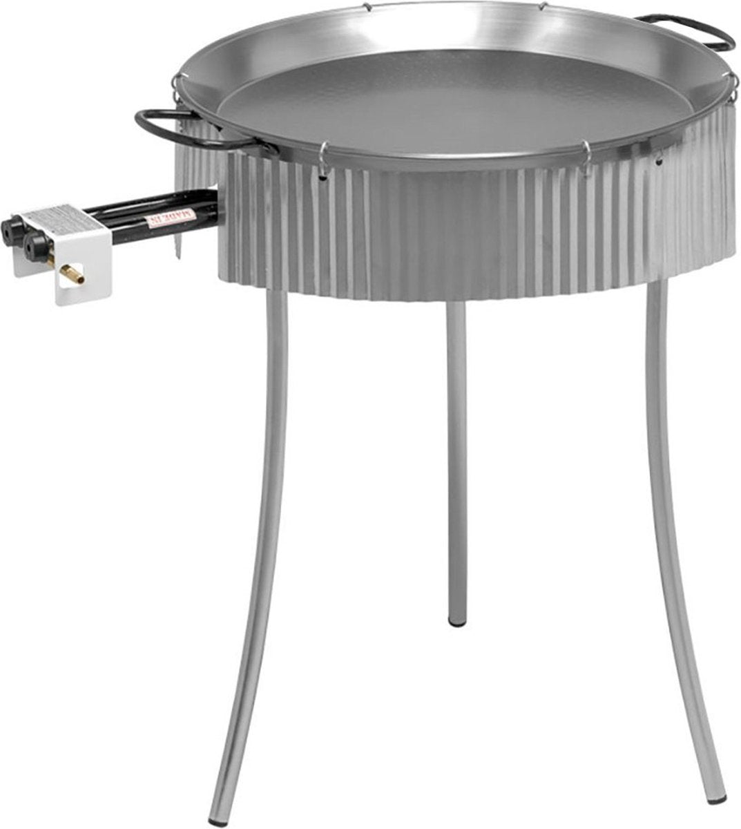 Vaello Windschutz für Paellaständer aus verzinktem Stahl 3 Stück (ø 70 cm)
