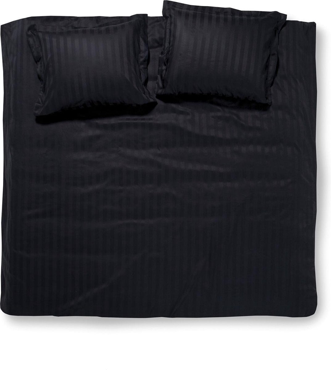 Damai linea – Bettbezug – 200 x 200 220 cm – Doppelbett – schwarz + 2 Kissenbezüge 60 x 70