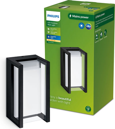 Philips LED Philips Pyrona Wandleuchte – Schwarz – integrierte LED