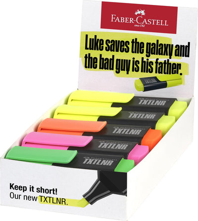 Faber-Castell Textmarker TXTLNR – Mini – 10 Stück – verschiedene Neonfarben – Textmarker – FC-154210