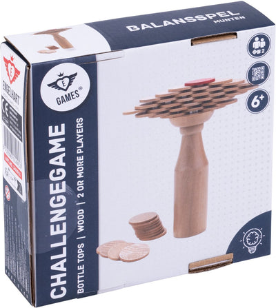 Longfield-Balancespiel mit Münzen – Spiel für 2 oder mehr Spieler – Auge-Hand-Koordination – Geschicklichkeitsspiel für Kinder und Erwachsene – Engelsherz