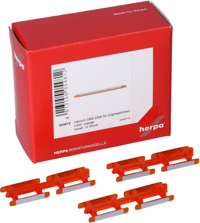 Herpa Hänsch DBS 5000 Schwenkbalkenkarre, orange (12 Stk.)