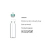 Wasserflasche Pop -up Campus 500 ml - coole Minze