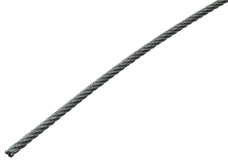 1015568 - verzinktes Stahlseil 7x7 100m 4mm Tragkraft 160 kg DIN EN 12385-4 | 100 Stück