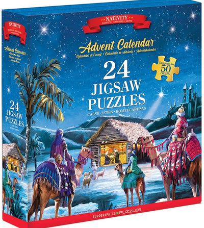Eurographics – Adventskalender, Krippe [Adventskalender, Krippe] – Macneil Studio – 24×50 Teile 12,5×12,5 cm (B×H) – Adventskalender