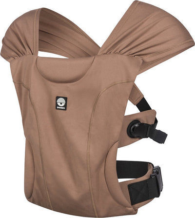 Dooky® dooky Babytrage und Babytragetuch in einem – Hybrid-Babytrage be one mocha – Babytrage ab Geburt 56-74 cm – Babytragetuch Baby Neugeborene – Ergonomische Babytrage – Babytrage