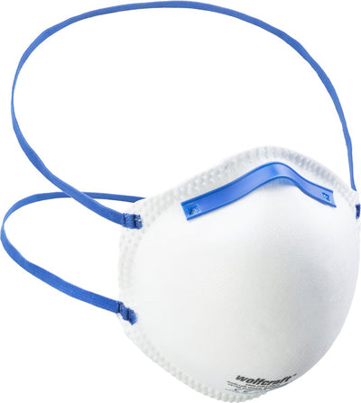 Wolfcraft – Staubmaske – 15 Stück – vorgeformte FFP2-Staubmasken – 4946000