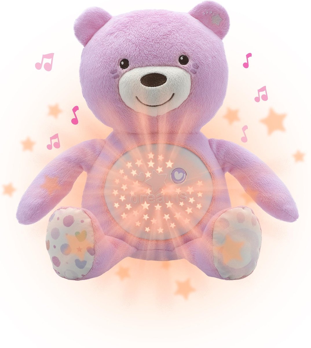 Chicco Kuscheltierprojektor Baby Bär erste Träume rosa