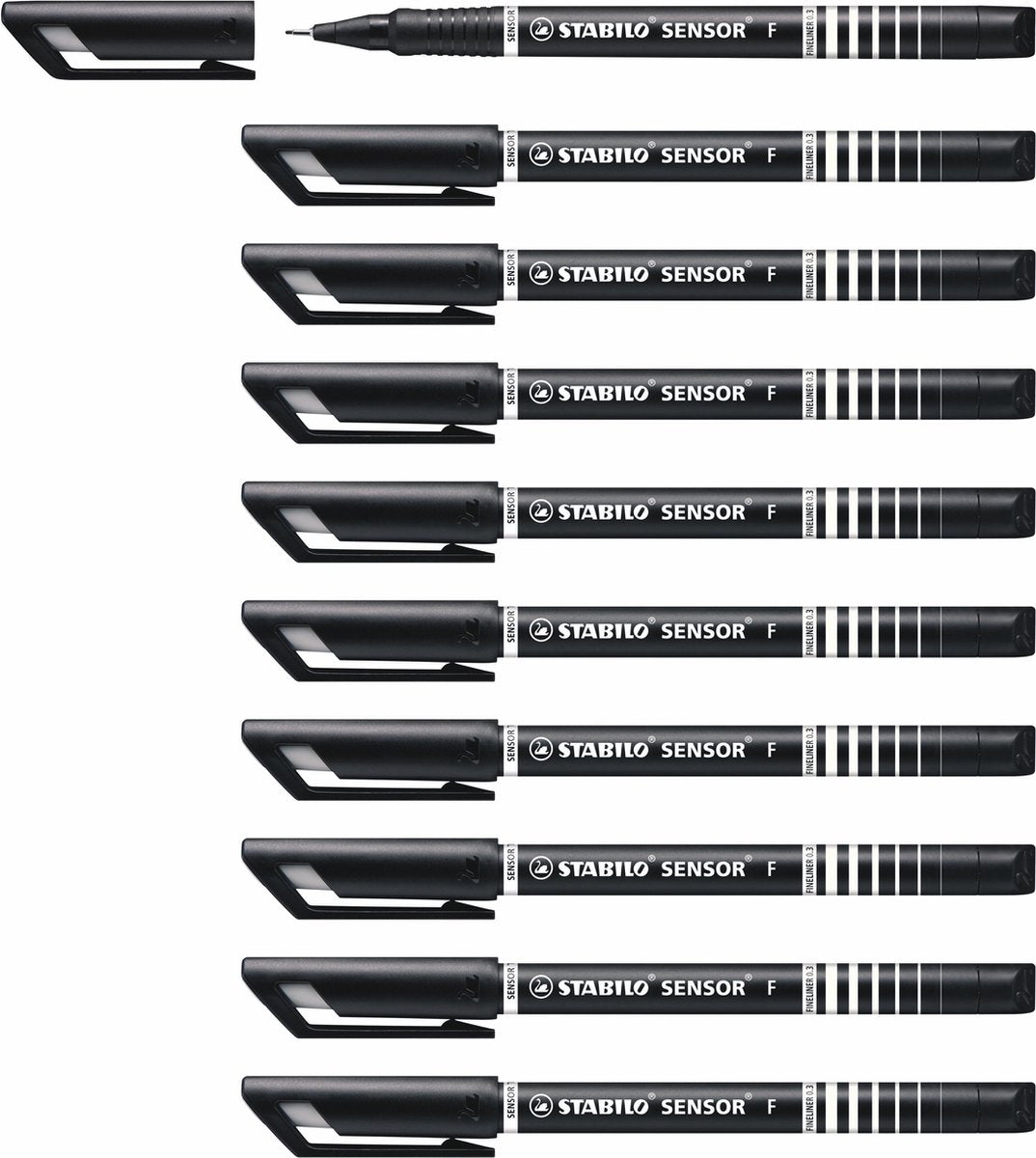 Stabilo Sensor - Fineliner 0,3 mm - Schwarz - Karton à 10 Stück