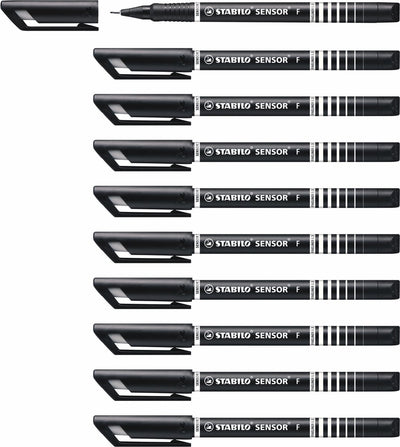 Stabilo Sensor - Fineliner 0,3 mm - Schwarz - Karton à 10 Stück