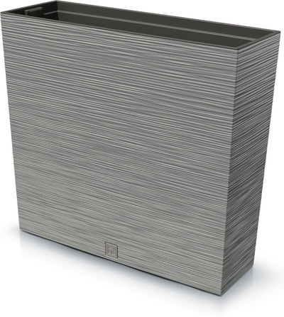 Prosperplast Furu Case Tower – Blumentopf-Übertopf mit Einsatz – für drinnen und draußen – Farbe Beton (grau)