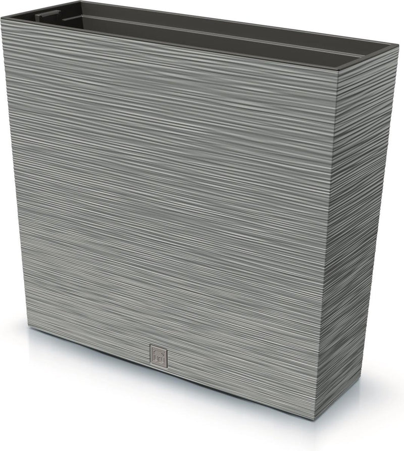 Prosperplast Furu Case Tower – Blumentopf-Übertopf mit Einsatz – für drinnen und draußen – Farbe Beton (grau)