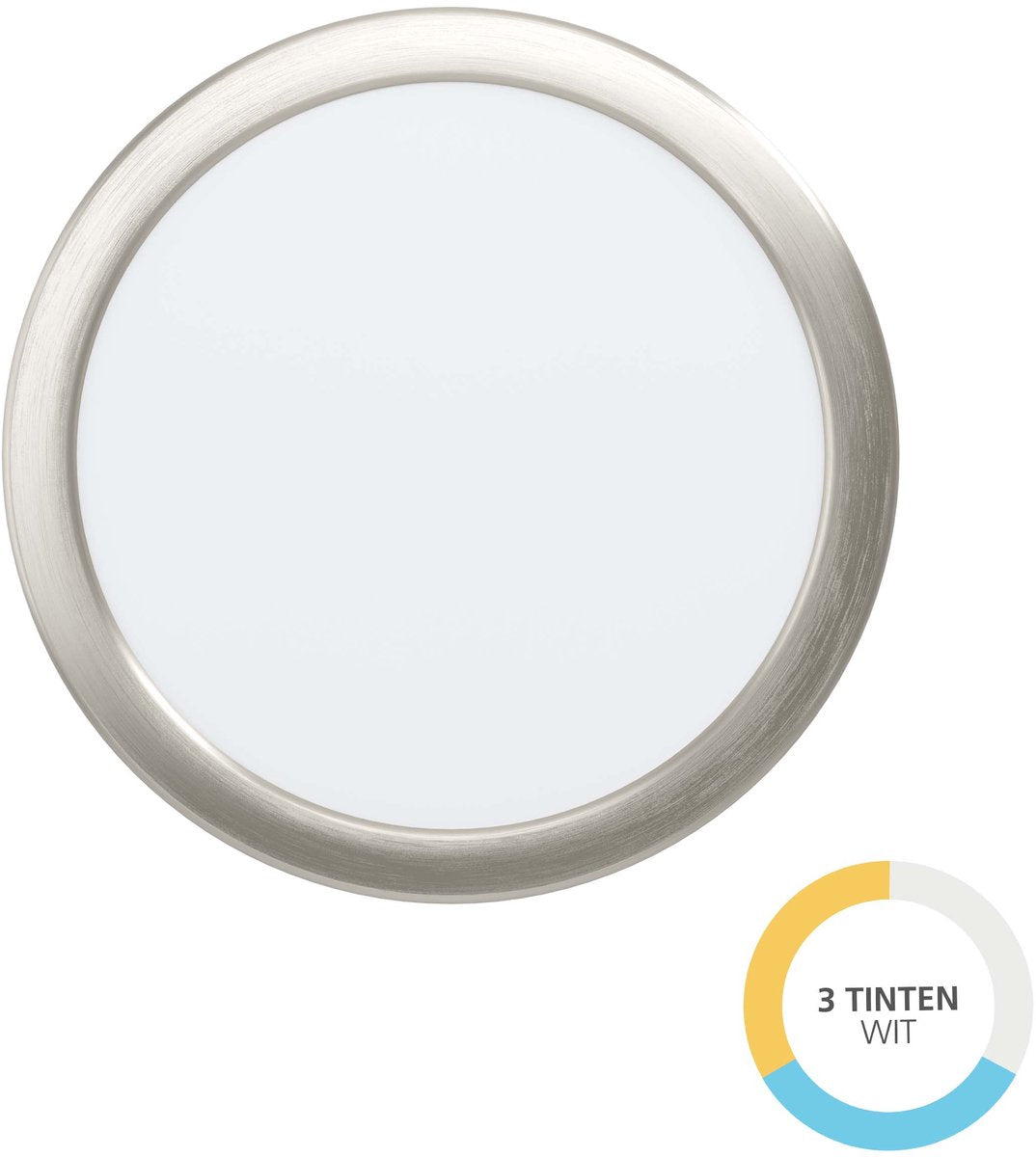 Eglo fueva 6 Einbaustrahler - LED - ø 21,6 cm - grau - einstellbares weißes Licht (Warm-, Neutral- und Tageslicht)