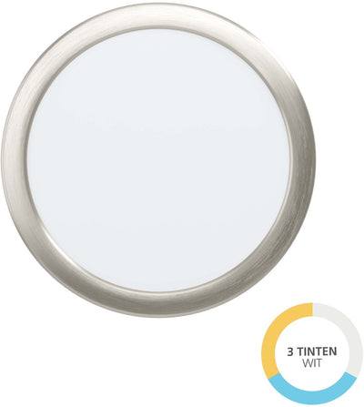 Eglo fueva 6 Einbaustrahler - LED - ø 21,6 cm - grau - einstellbares weißes Licht (Warm-, Neutral- und Tageslicht)