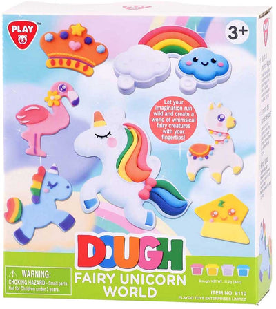 Playgo Märchen-Einhorn-Ton-Set – 4 Tontöpfe
