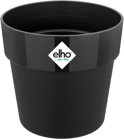 Elho b.for original rund 18 – Blumentopf für den Innenbereich – 100 % recycelter Kunststoff – ø 18,0 x h 16,5 cm – Living Black