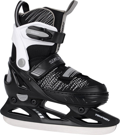 Tempish – Gokid Ice – Eishockey-Schlittschuhe – Kinder-Schlittschuhe – Schwarz – leichter Kinder-Hockey-Schlittschuh mit verstellbarer Passform – Größe EU 29–32