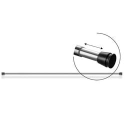 Duschvorhang Weiß Chrom 70 120cm