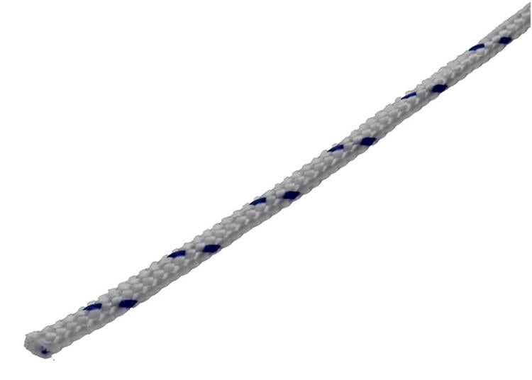 Mack 1013956 – PP-Geflecht, weiß, blau, Spule 2 mm, 150 m | 5 Stück