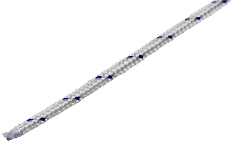Mack 1013957 - PP geflochtene weißblaue Spule 3mm 75m | 5 Stück