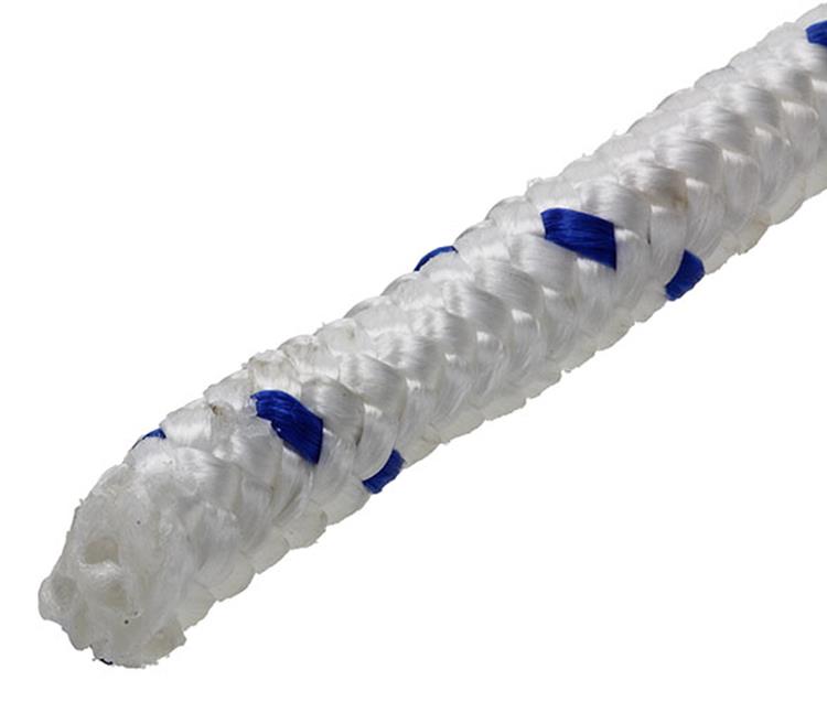 Mack 1013979 – PP-Geflecht, weiß, blau, 12 mm, 15 m | 5 Stück