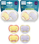 Philips Avent Ultra Air – atmungsaktiver und leichter Schnuller (0–6 Monate) – 4 Stück – scf087 20