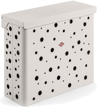 Wesco Wäschekorb Duo 2 mit Einsatz | 64 Liter | Duo-Wäschebox (2x32 Liter) | Metall - Mattsand | Wäschekorb