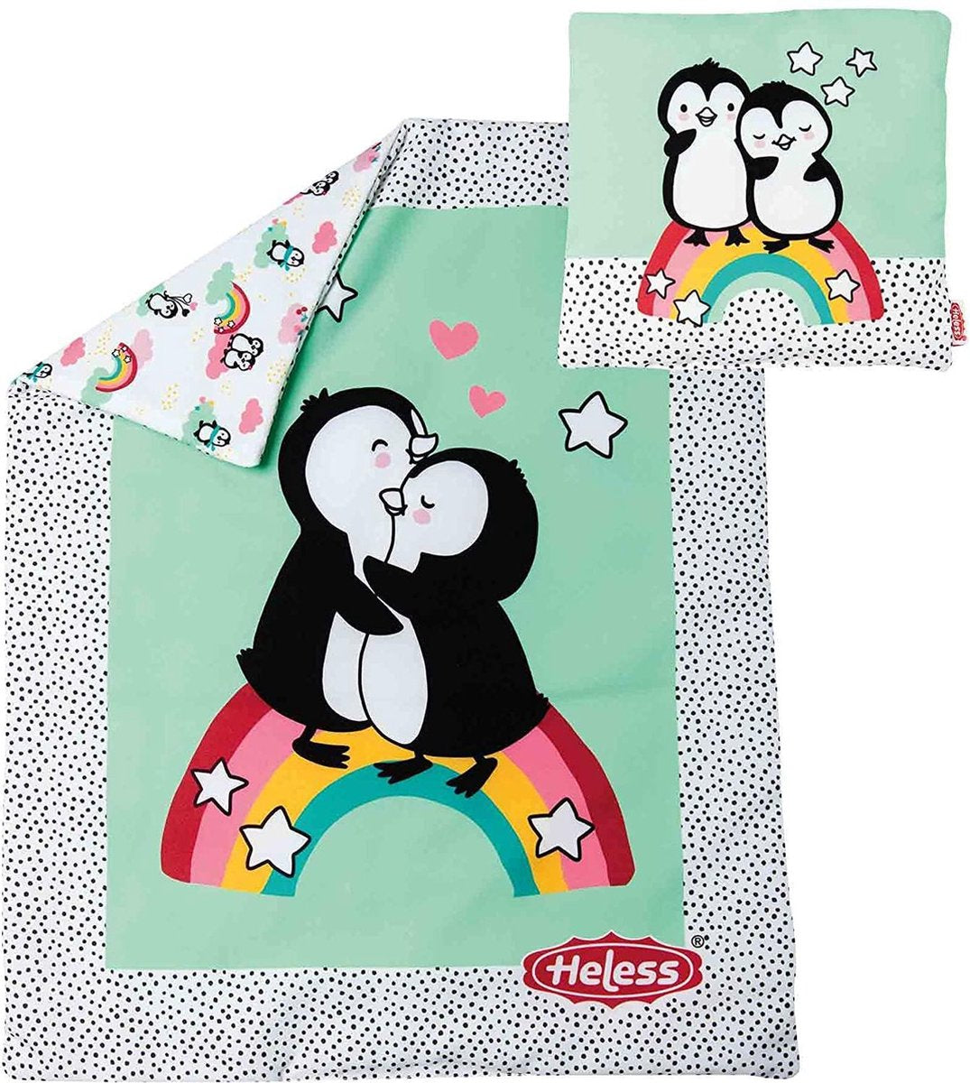 Puppendecke Pinguin mit Kissen