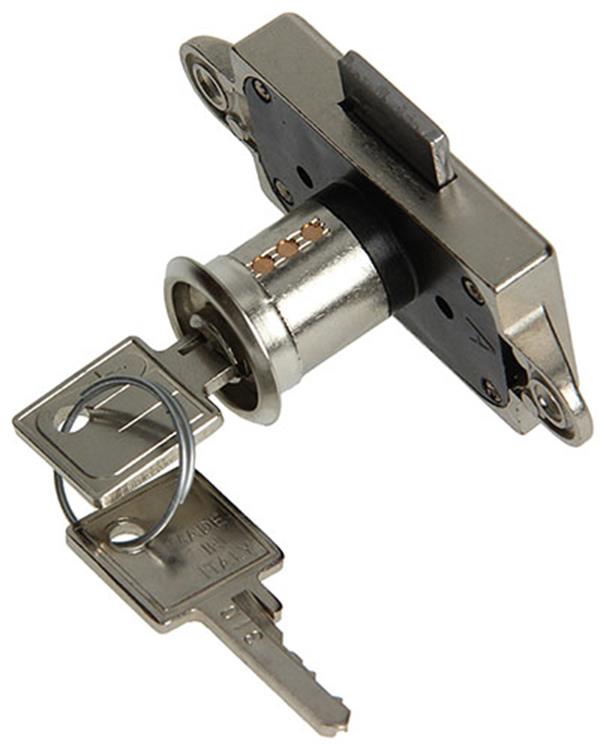 Mack 1014018 - Zylinder-Aufputz-Schrankschloss ø 15 mm l20 mm | 5 Stück