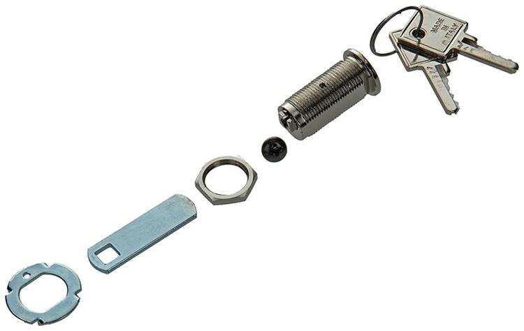 Mack 1014022 - Briefschrankschloss vernickelt 30 mm | 5 Stück