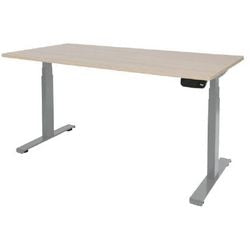 Dextro plus Lindberg Eichenschreibtisch 25 mm Aluminium 200 x 80 cm