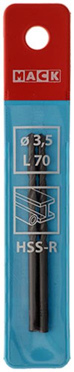 Mack 1018180 - Universalbohrer HSS R ø 3,5 x 70 mm 2 Stück | 5 Stück