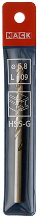 Mack 1018192 – Metallbohrer HSS G DIN 338 ø 6,8 x 109 mm | 5 Stück