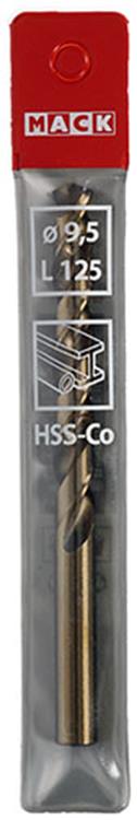 Mack 1018202 – Metallbohrer HSS CO5 % DIN 338 ø 9,5 x 125 mm | 5 Stück
