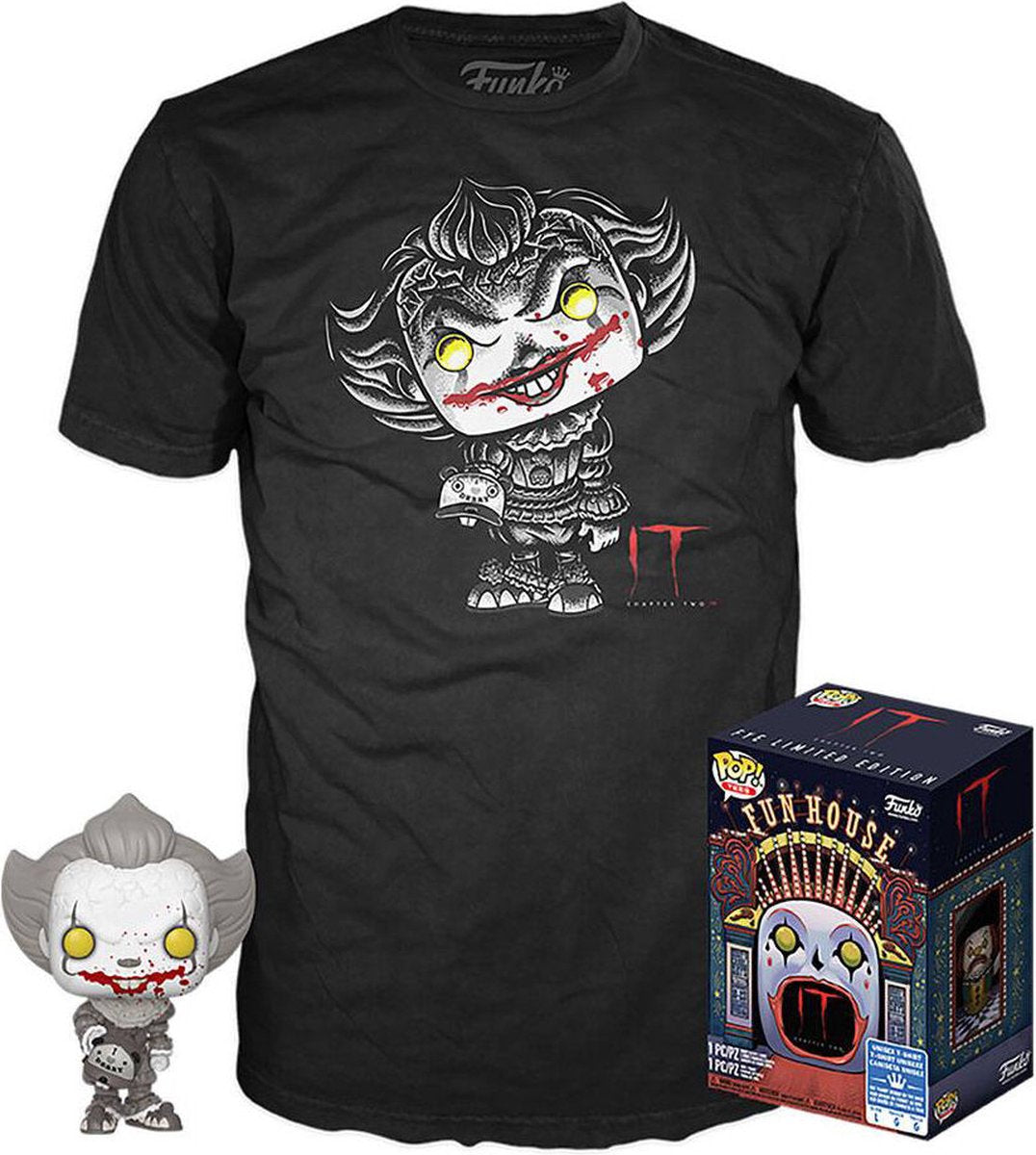 Funko-Pop! Es Kapitel 2: Figur und T-Shirt einstellen – exklusive Pennywise-Größe M
