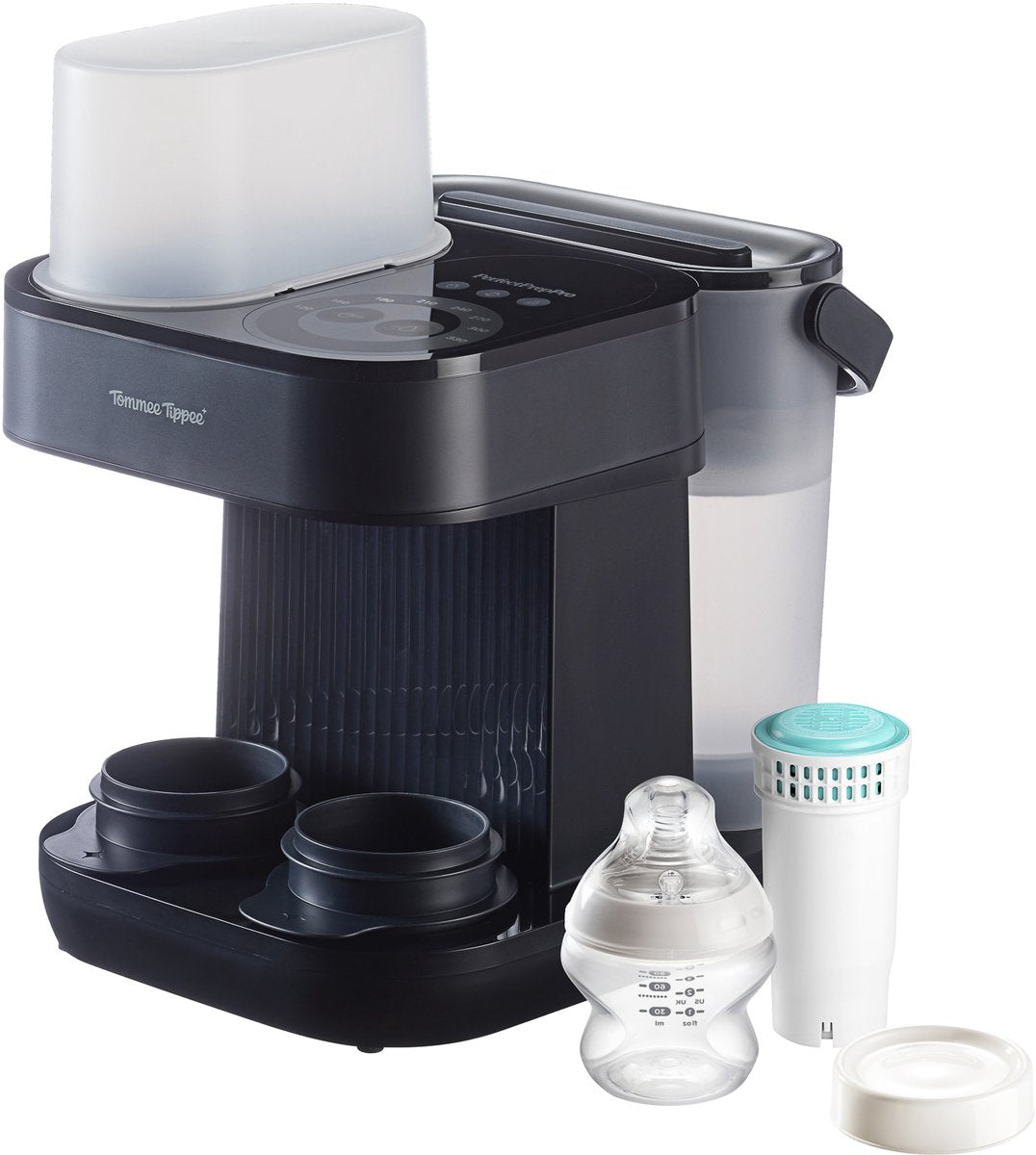 Tommee Tippee Perfect Prep® Pro-Gerät – Babyflaschenbereiter mit Pulverspender – antibakterieller Wasserfilter – personalisierte App-Unterstützung