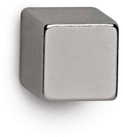 Maul Magnetwürfel 4 Stück 3,8 kg Stahl Metall Neodym 1 x 1 x 1 cm Silber