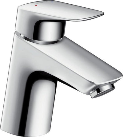 Hansgrohe Logis Einhebel-Waschtischmischer 70 mit Ablaufgarnitur - Chrom - Auslaufauslauf 107 mm
