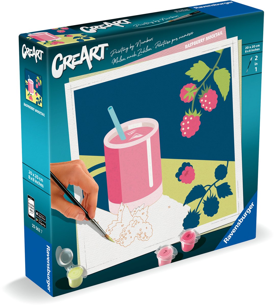 Ravensburger Creart Malen nach Zahlen – Himbeere